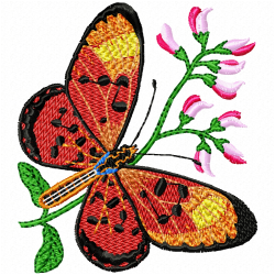 Butterfly Embroidery Design 2